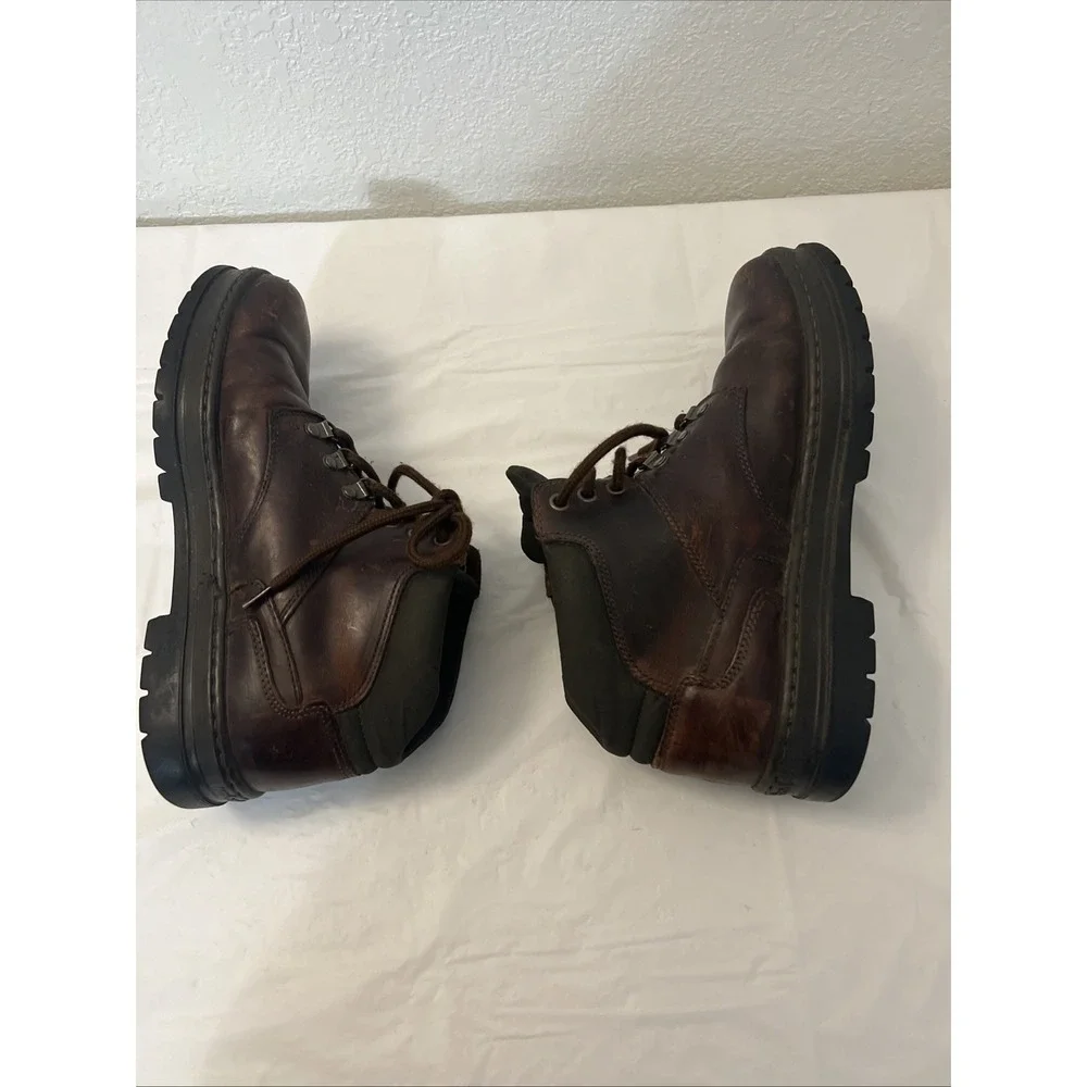 Timberland‎ Brown Leather Lace Up Hiking Trail Ankle Boots Size 9.5M 60066 1522